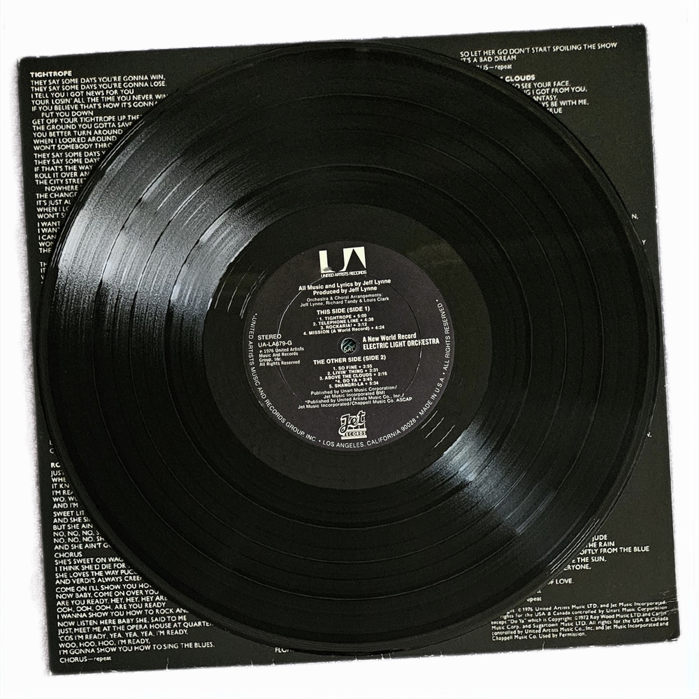 ELECTRIC LIGHT ORCHESTRA•A New World Record•1976 US (#UA-LA679-G) RC Pressing - Picture 4 of 13